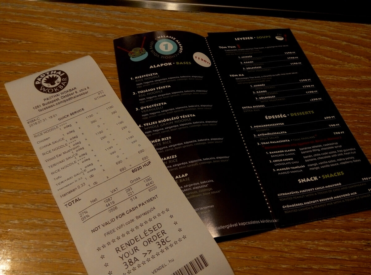 Ресторан тайской кухни в Будапеште